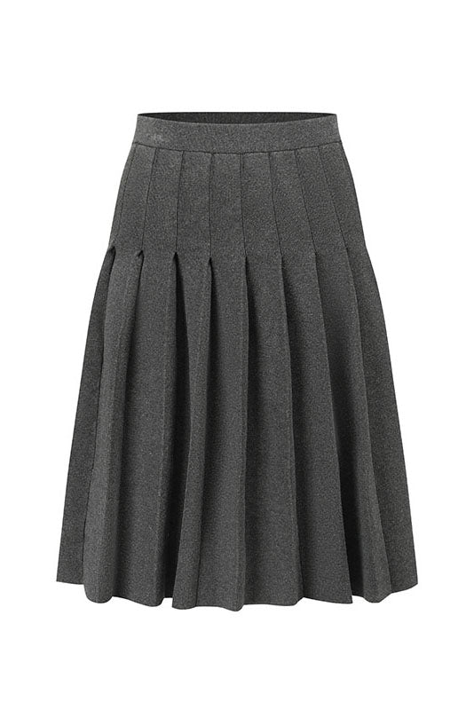 SWAYING 25 Early Autumn Pleated Short Skirt SW-SW25PF3B02C1-SH Dark Gray